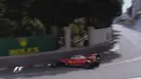 Pebalap Sebastian Vettel (Ferrari) juga mengalami insiden pada sesi latihan kedua ajang F1 GP Monaco, Kamis (26/5). Mobilnya mengalami kerusakan dan dia harus kembali ke garasi. (twitter.com/F1)