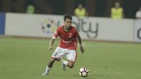 Pemain Persija, Novri Setiawan, saat pertandingan melawan Persija pada laga lanjutan liga 1 Indonesia di Stadion Patriot, Bekasi, Jumat (02/06/2017). Persija menang 2-0. (Bola.com/M Iqbal Ichsan)