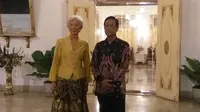 Bos IMF Christine Lagarde bertemu dengan Sultan HB X di Keraton Yogyakarta