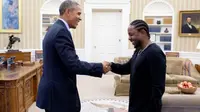 Barack Obama dan rapper Kendrick Lamar (Foto: consequenceofsound.net)