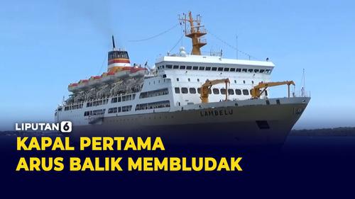 VIDEO: Membludak, Kapal Penumpang Pertama Arus Balik Lebaran di Parepare