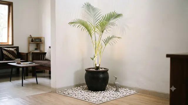Taman Kering di Dalam Rumah Minimalis