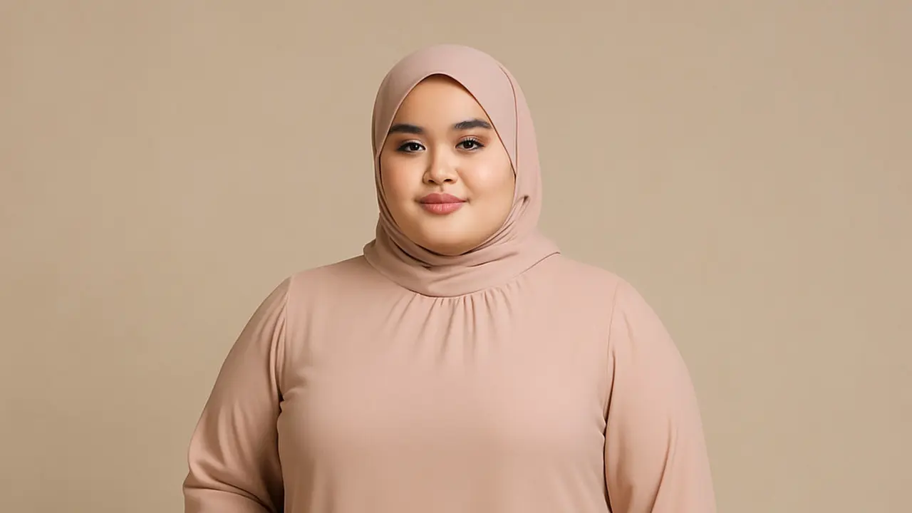 Model Gamis Simpel tapi Mewah untuk Orang Gemuk (Foto: ChatGPT)
