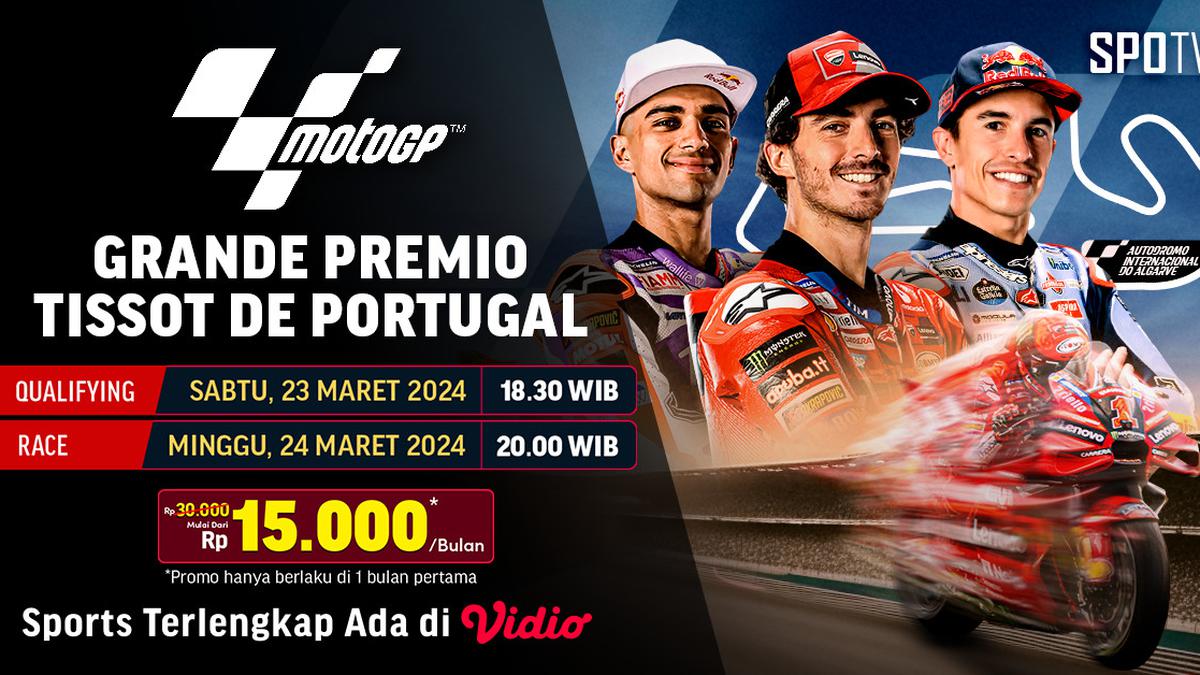 Jadwal Siaran Langsung MotoGP Portugal, 22-24 Maret 2024 di Vidio