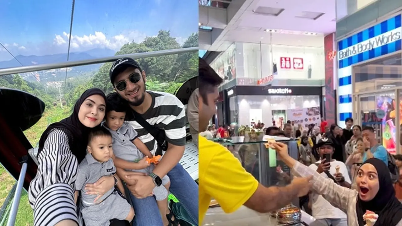 7 Potret Vebby Palwinta Liburan di Malaysia, Viral Jahili Penjual Es Krim Turki