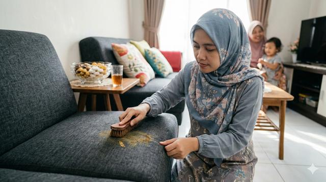 Cara Bersihkan Noda Opor di Karpet dan Sofa yang Sudah Mengering