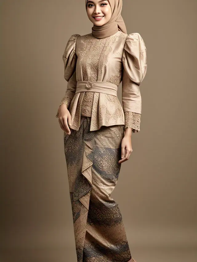 Gaya Batik Hijab Kondangan 2025
