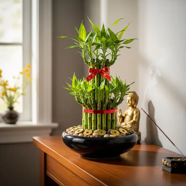 Penempatan Bambu Air Feng Shui di Rumah (Gemini AI)