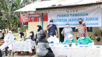 Kapolsek Serpong Kompol Supriyanto mengunjungi Kampung Tangguh Jaya di wilayah Serpong. (Foto:Liputan6/Pramita Tristiawati)