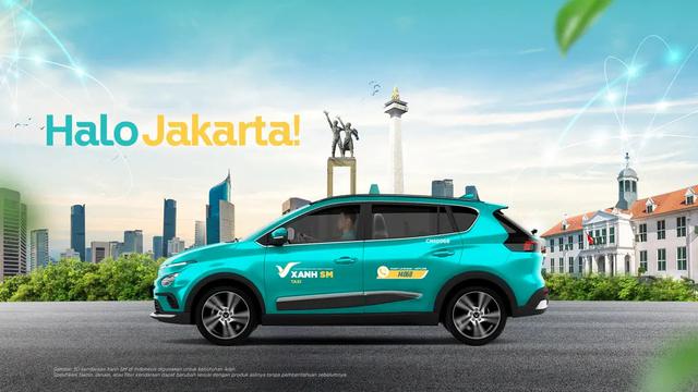 Xanh SM merupakan perusahaan taksi yang beroperasi di Indonesia dengan armada 100% mobil listrik. (Dok Xanh SM)