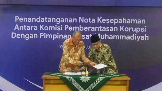 Mou KPK dan PP Muhammadiyah