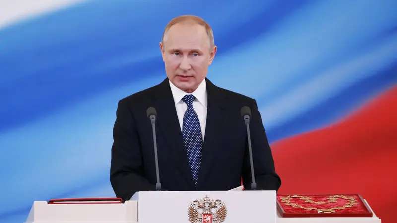 Vladimir Putin Dilantik Jadi Presiden Rusia untuk Periode Keempat