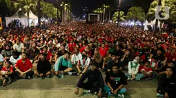 Pertandingan play-off pra-Olimpiade 2024 antara Indonesia U-23 melawan Guinea digelar di Clairefontaine-en-Yvelines, Paris, pada 9 Mei 2024. (Liputan6.com/Herman Zakharia)