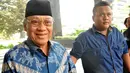 Politisi Partai Demokrat, Mahyuddin, tiba di Gedung KPK, Jakarta, Rabu (5/11/2014). (Liputan6.com/Miftahul Hayat) 
