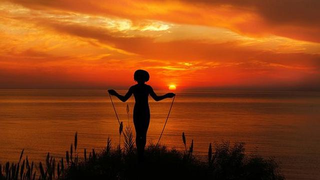 Ilustrasi lompat tali