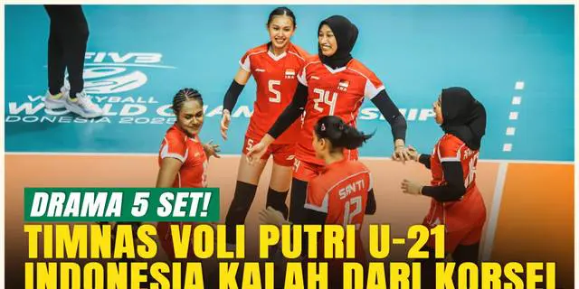 VIDEO: Comeback Korea Selatan! Indonesia U-21 Gagal Amankan Kemenangan di Kejuaraan Dunia Voli Putri U-21