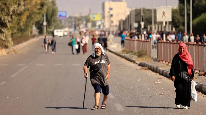 Warga Palestina Tinggalkan Kota Gaza