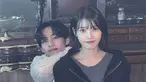 IU dan V BTS (Foto: Instagram/ dlwlrma)