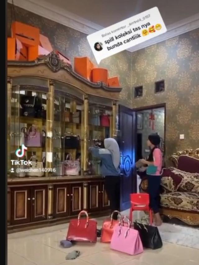 Viral Usai Demo di DPR dengan Gaya Glamor, Kades Wiwin Terpantau Punya Koleksi Tas 1 Lemari
