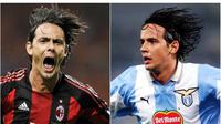 6. Inzaghi - Sama-sama dicap sebagai Legenda klub, namun mantan penyerang Lazio, Simone tampaknya kalah prestasi jika dibandingkan raihan sang kakak Filippo Inzaghi yang sudah meraih banyak gelar bersama AC Milan. (AFP)