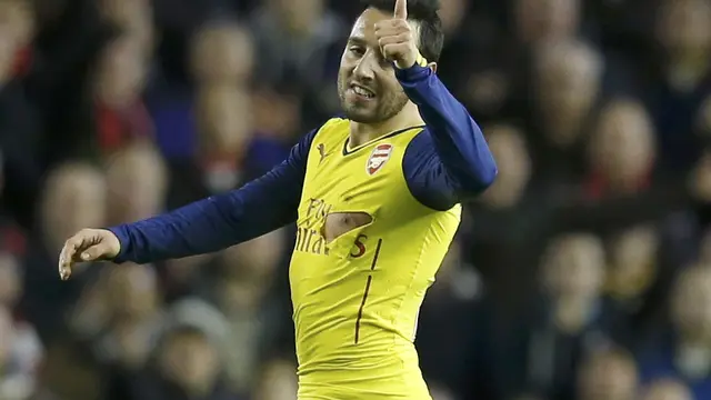 Gelandang Arsenal Santi Cazorla