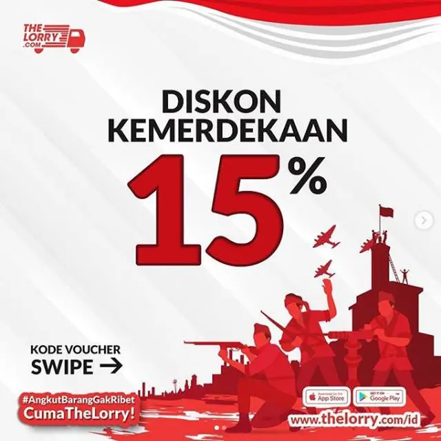TheLorry Hadirkan Diskon Kemerdekaan 15%