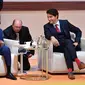 Presiden Jokowi duduk berdampingan dengan Perdana Menteri (PM) Kanada Justin Trudeau di KTT G20.