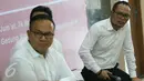 Menaker Hanif Dhakiri saat menghadiri Program Coding Mum, Jakarta, Jumat (24/3). Para BMI dapat melakukan bisnis online dengan cara membuat web usaha sendiri ataupun bekerja sebagai programmer ketika pulang ke tanah air. (Liputan6.com/Angga Yuniar)