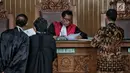 Hakim Agus Widodo memimpin sidang praperadilan Romahurmuziy di Pengadilan Negeri Jakarta Selatan, Senin (6/5/2019). Sidang beragendakan membacakan permohonan atau gugatan yang sebelumnya diajukan mantan Ketum PPP Romahurmuziy usai ditetapkan sebagai tersangka oleh KPK. (Liputan6.com/Faizal Fanani)