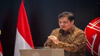 Menteri Koordinator Bidang Perekonomian Airlangga Hartarto, saat acara Penutupan Perdagangan Bursa Efek Indonesia (BEI) Tahun 2021, Kamis, (30/12/2021) (Foto: Istimewa)