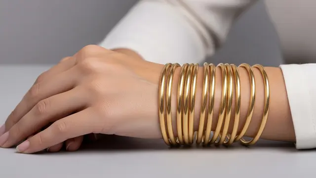 Model Gelang Emas Keroncong Isi 12 untuk Lamaran dan Pernikahan/Ilustrasi Gemini AI