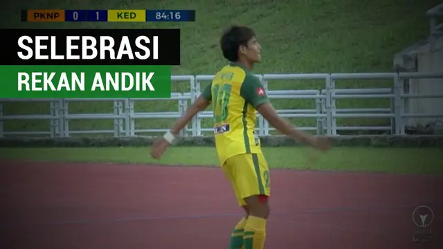 Berita video selebrasi kocak dari rekan setim Andik Vermansah di Kedah FA, Muhammad Akhyar Rashid.