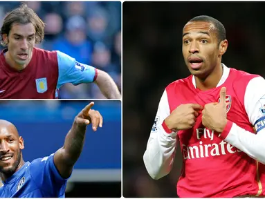 Klub di Liga Inggris menjadi salah satu tujuan utama dari sejumlah para pemain asal Prancis untuk  meneruskan karier sepak bola mereka. Berikut ini tujuh pesepak bola Prancis yang jadi predator gol di Premier League. (kolase foto AFP)