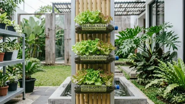 Sayuran cabut yang cocok ditanam di botol plastik bekas (AI Generated)