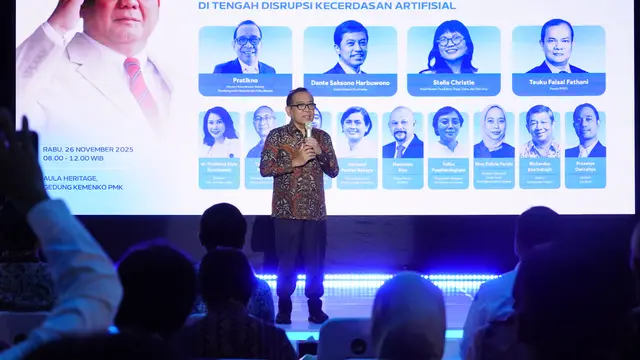 Menteri Koordinator Bidang Pembangunan Manusia dan Kebudayaan (Menko PMK), Pratikno, memperingatkan ancaman kesehatan mental anak screen time berlebih. (Foto: Sehat Negeriku Kemenkes RI)