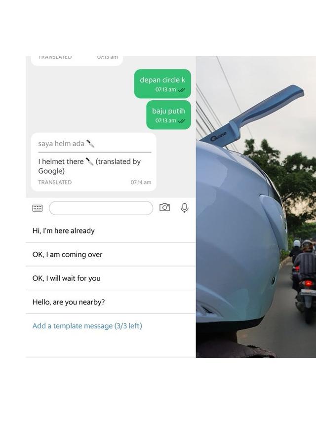 6 Aksesoris Tambahan di Helm Ojek Online Ini Kelewat Unik, Kocak