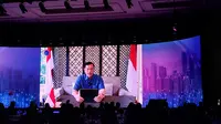 Menteri Koordinator bidang Kemaritiman dan Investasi Luhut Binsar dalam&nbsp;pembukaan Indonesia Re International Conference (IIC) 2023, di Jakarta, Selasa (4/7/2023). (dok: Arief)