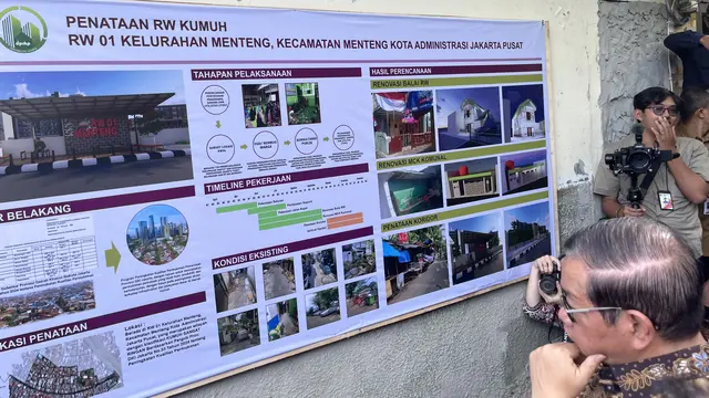 Gubernur Jakarta Pramono Anung menyambangi salah satu lokasi permukiman kumuh di Jakarta Pusat, tepatnya di Menteng Tenggulun.