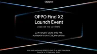 Undangan acara pengumuman Oppo Find X2 (screenshot via GSM Arena)