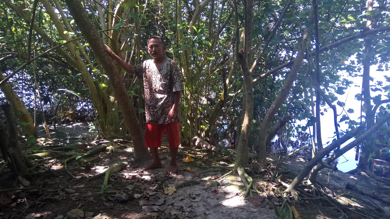 Bakti Pria Asal Banyuwangi Jaga Bibir Sungai Kampar dari Abrasi