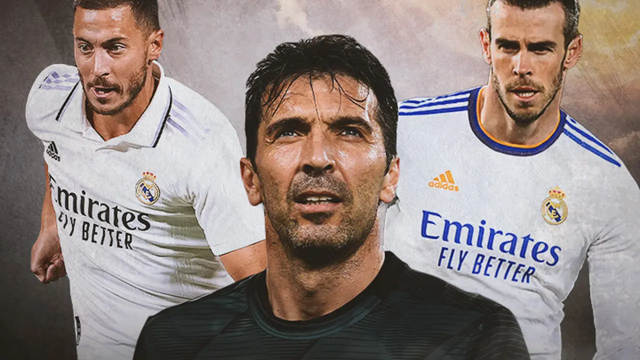 Ilustrasi - Pemain Pensiun: Gianluigi Buffon, Gareth Bale, Eden Hazard