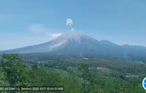 Gunung Semeru Erupsi Beruntun, Kolom Abu Capai 1.000 Meter