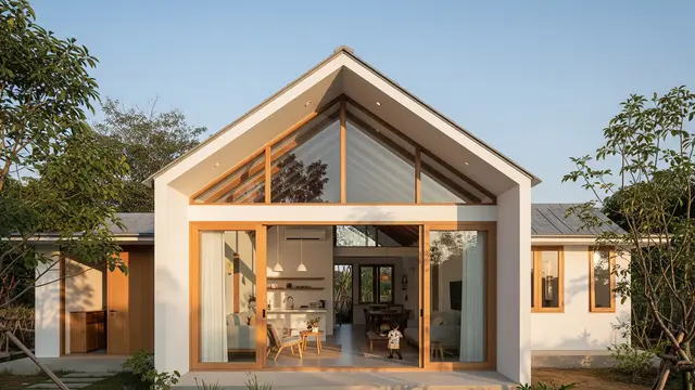 Model Rumah Kecil di Desa tapi Elegan dan Nyaman untuk Hidup Santai (AI)