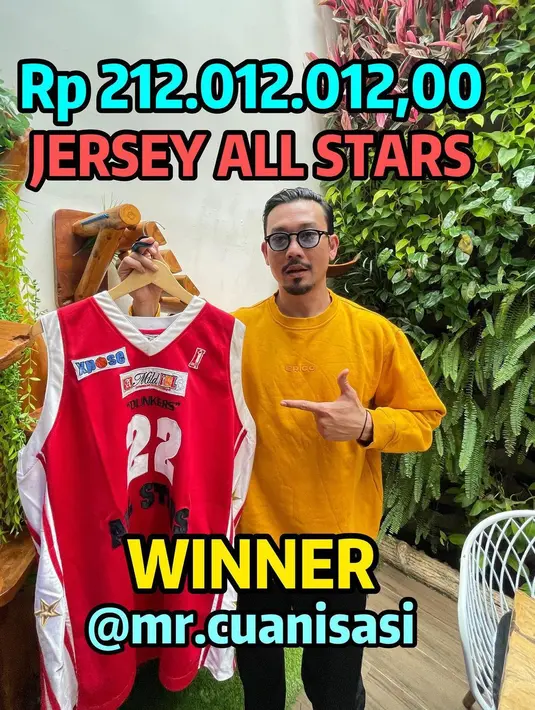 Denny Sumargo Lelang Jarsey (Instagram/sumargodenny)