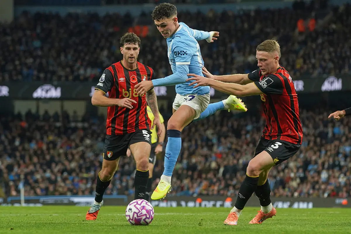 manchester city vs bournemouth phil foden