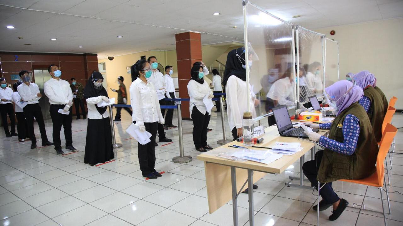 Pemkot Tangerang gelar tes SKB CPNS. (Pramita/Liputan6.com)