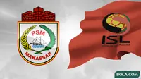 Logo PSM Makassar dan ISL 2010. (Bola.com/Dody Iryawan)