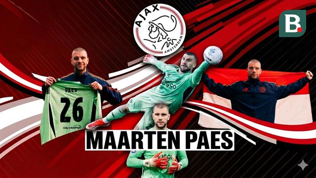 Ilustrasi Maarten Paes di Ajax. (Bola.com/AFP/Gemini)