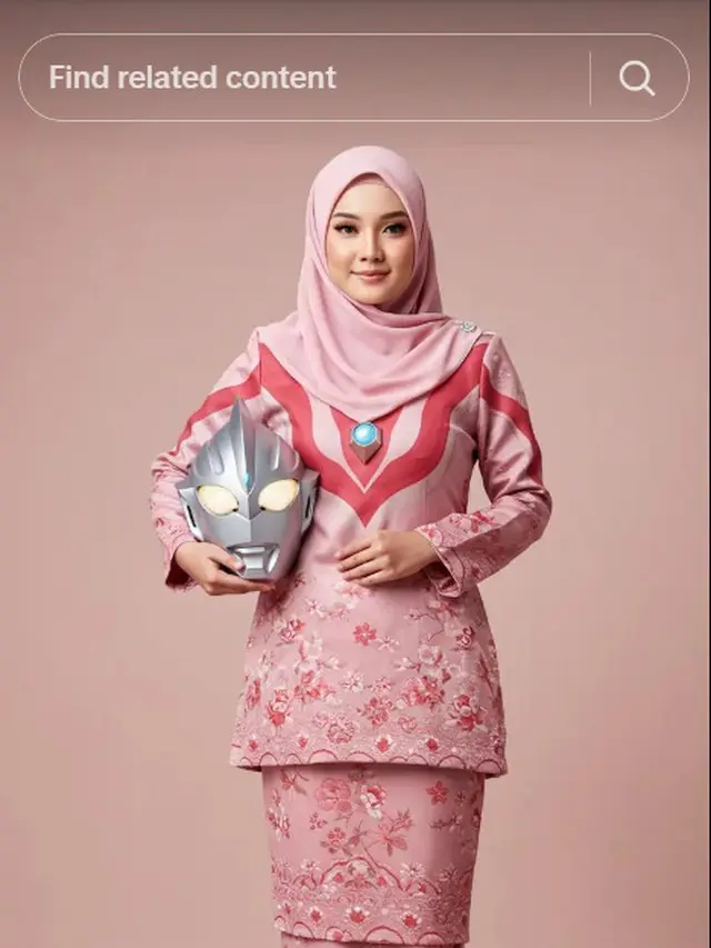 6 Potret Baju Lebaran Ultraman Ini Unik, Jadi Pusat Perhatian di Hari Raya