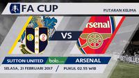 Piala FA_Sutton United Vs Arsenal (Bola.com/Adreanus Titus)